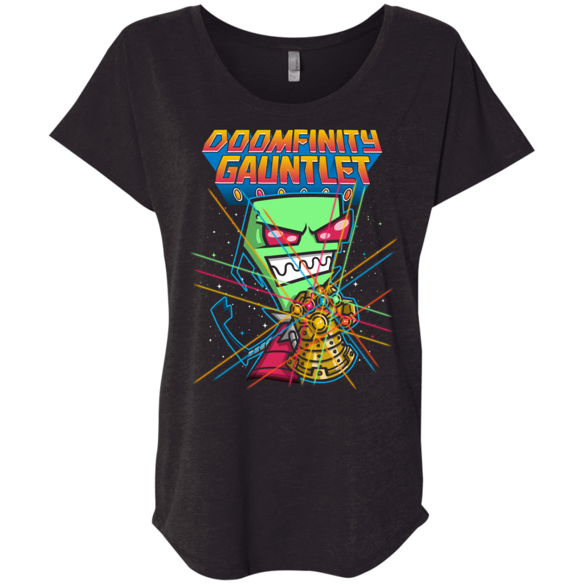 T-Shirts Vintage Black / X-Small DOOMFINITY Triblend Dolman Sleeve