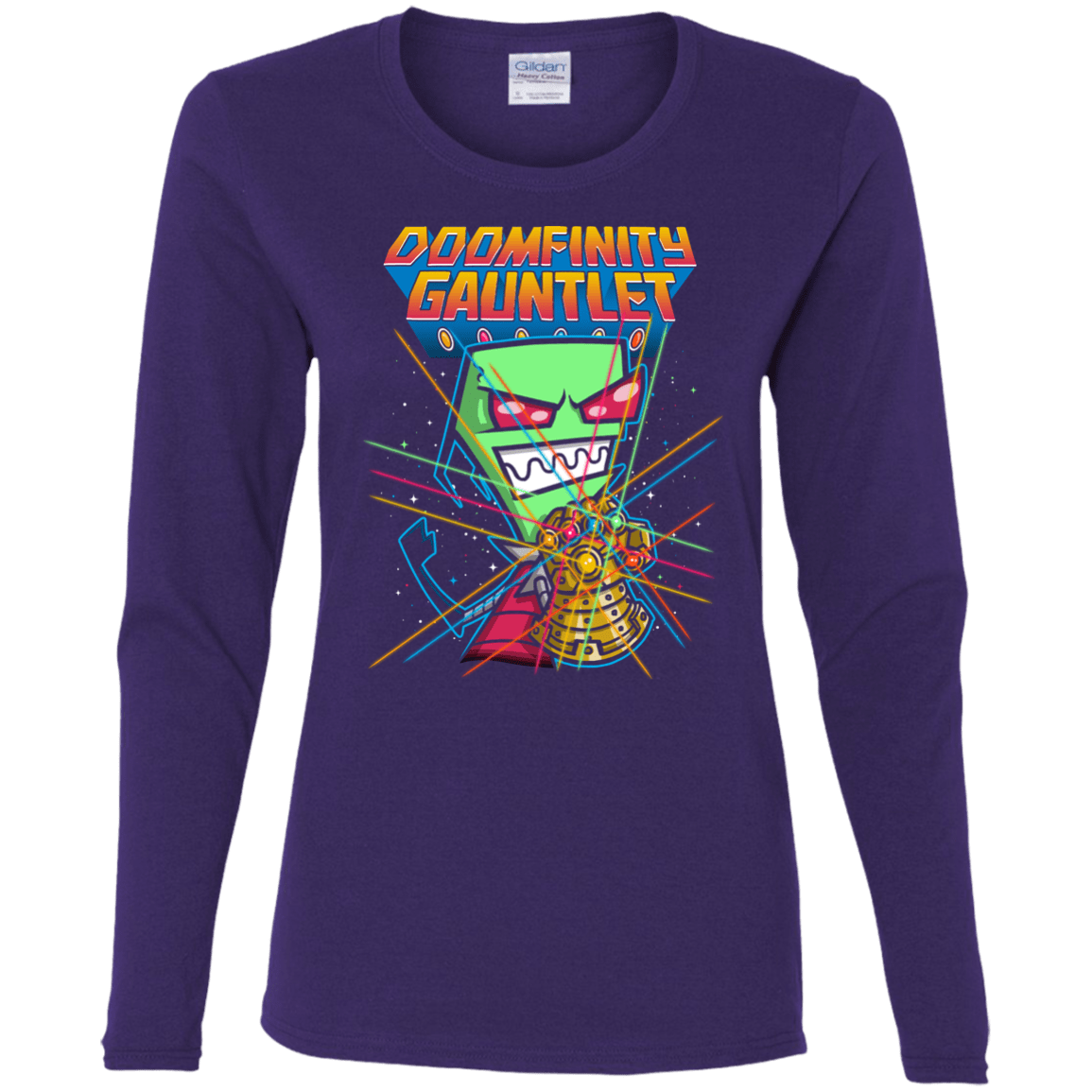 T-Shirts Purple / S DOOMFINITY Women's Long Sleeve T-Shirt