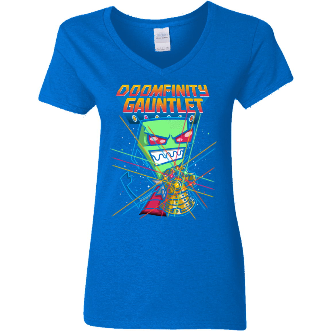 T-Shirts Royal / S DOOMFINITY Women's V-Neck T-Shirt