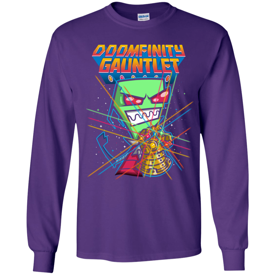 T-Shirts Purple / YS DOOMFINITY Youth Long Sleeve T-Shirt