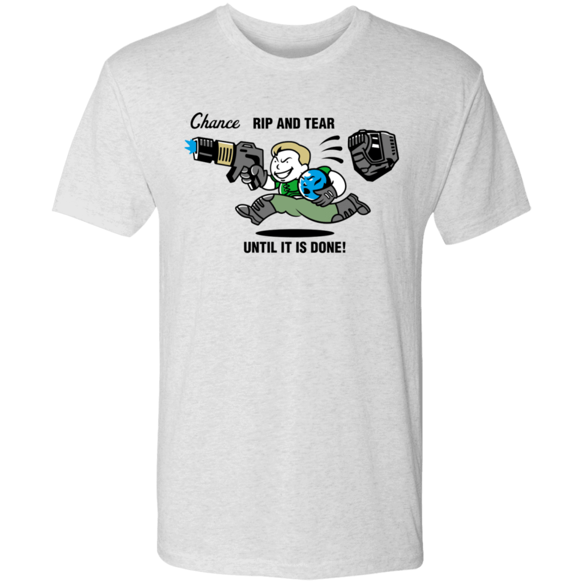 T-Shirts Heather White / S Doompoly Men's Triblend T-Shirt