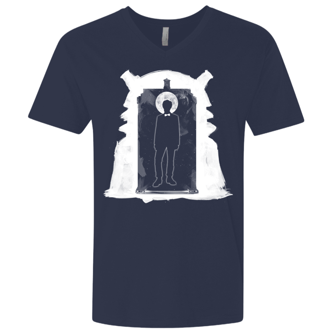 T-Shirts Midnight Navy / X-Small Doorway Whoniverse Men's Premium V-Neck