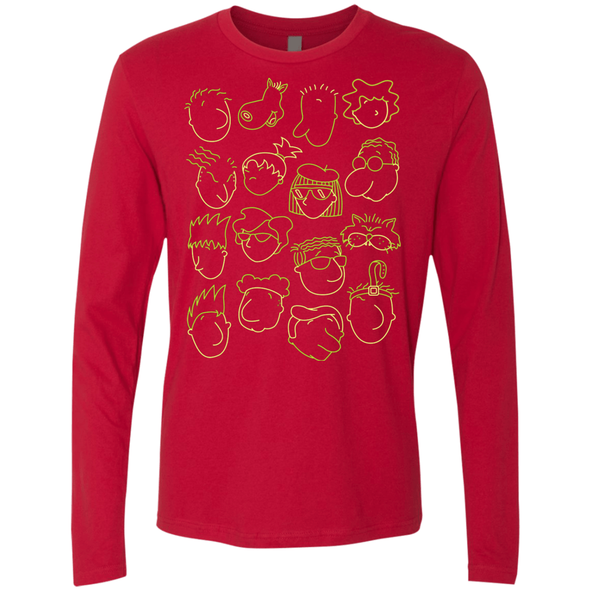 T-Shirts Red / S DOUG Men's Premium Long Sleeve
