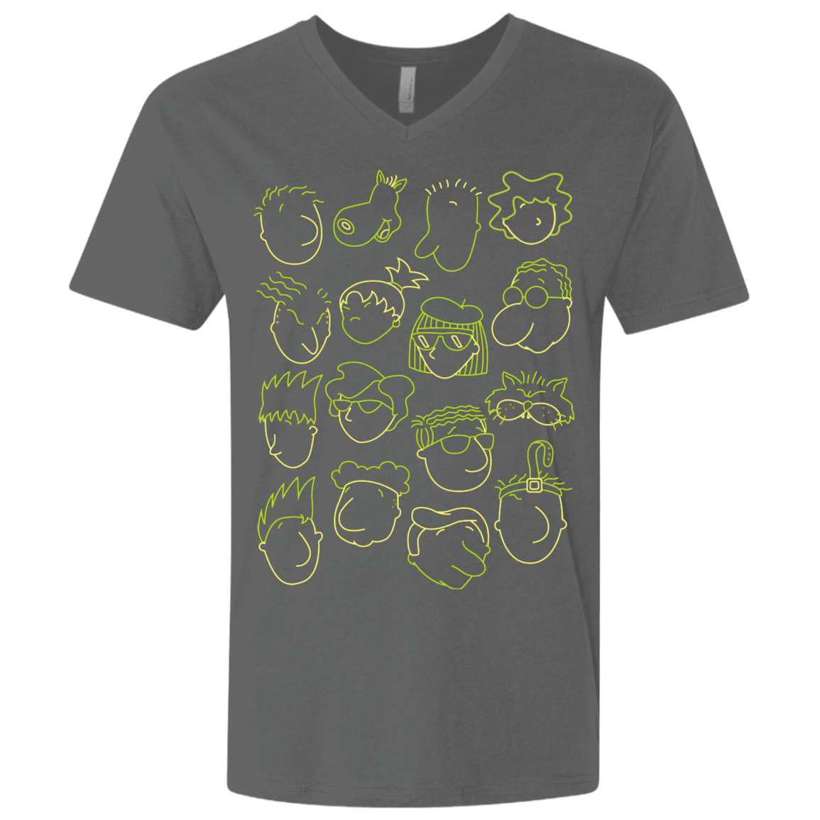 T-Shirts Heavy Metal / X-Small DOUG Men's Premium V-Neck