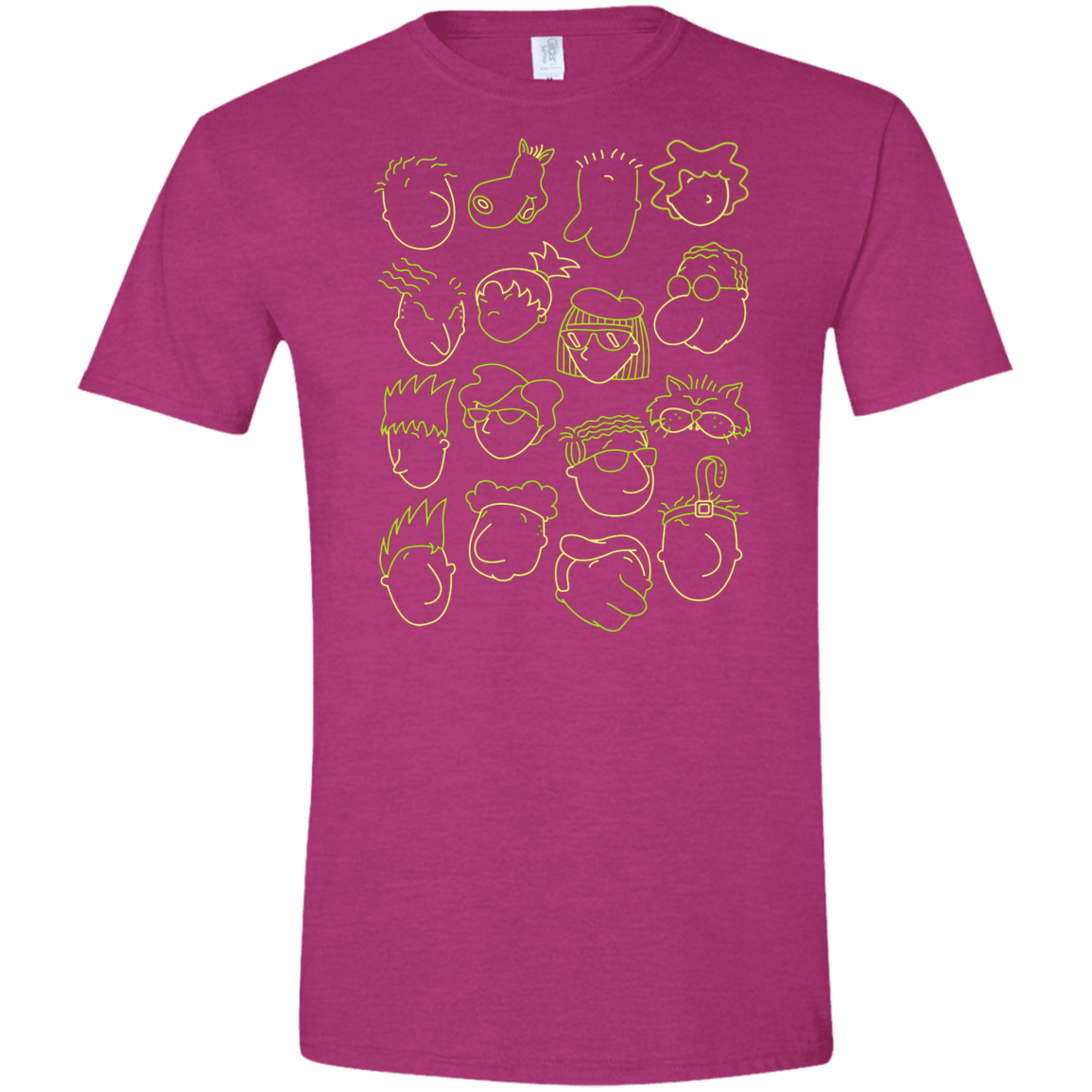 T-Shirts Antique Heliconia / S DOUG Men's Semi-Fitted Softstyle