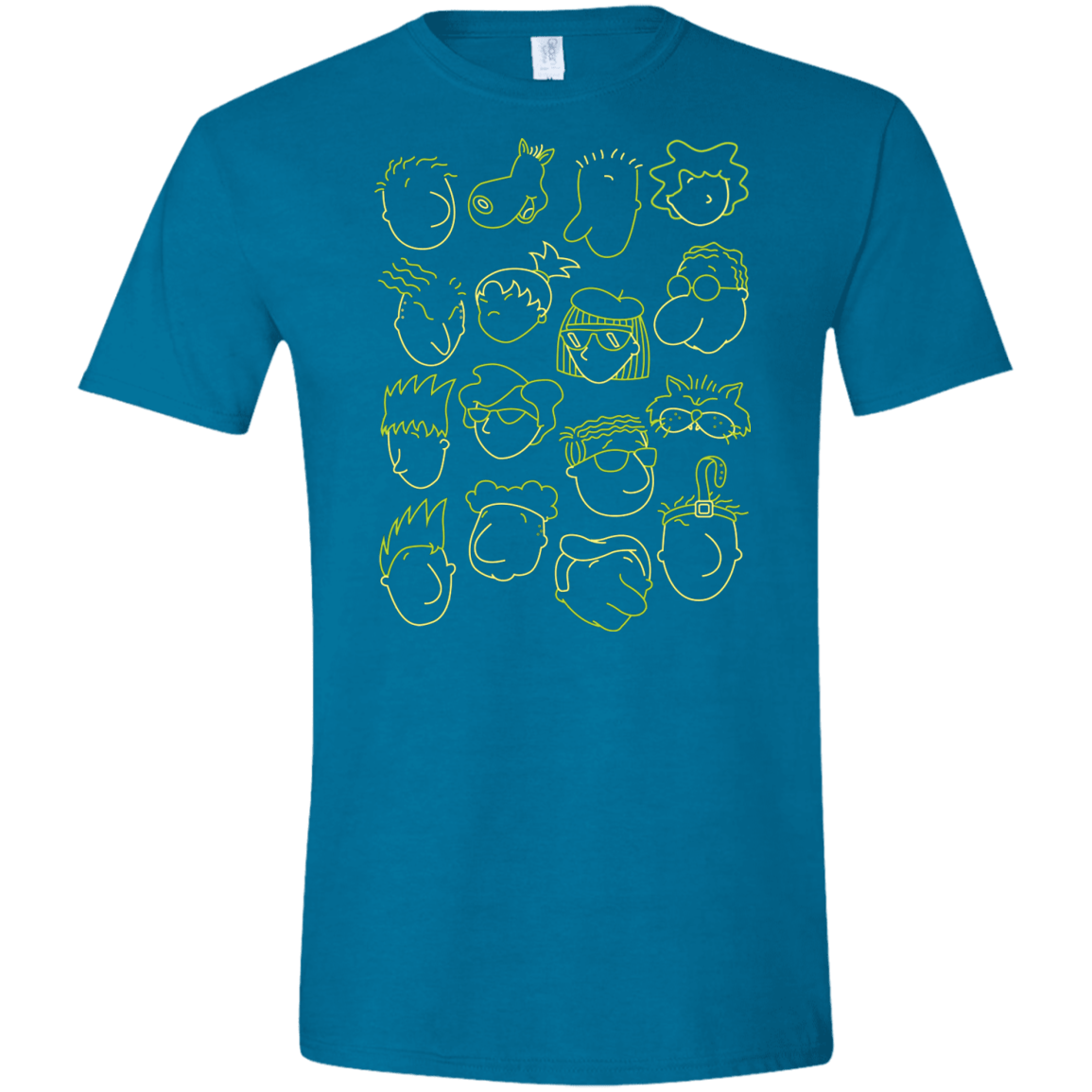 T-Shirts Antique Sapphire / S DOUG Men's Semi-Fitted Softstyle