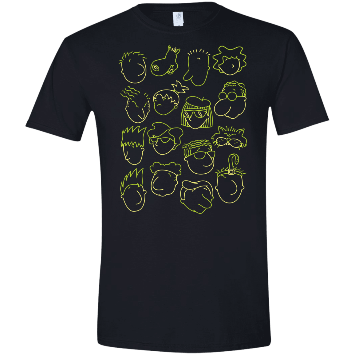 T-Shirts Black / X-Small DOUG Men's Semi-Fitted Softstyle