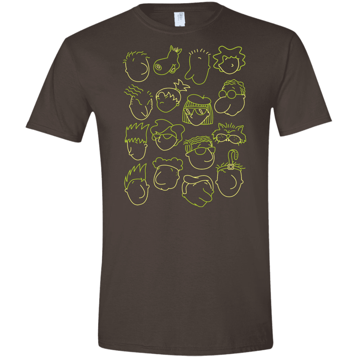 T-Shirts Dark Chocolate / S DOUG Men's Semi-Fitted Softstyle