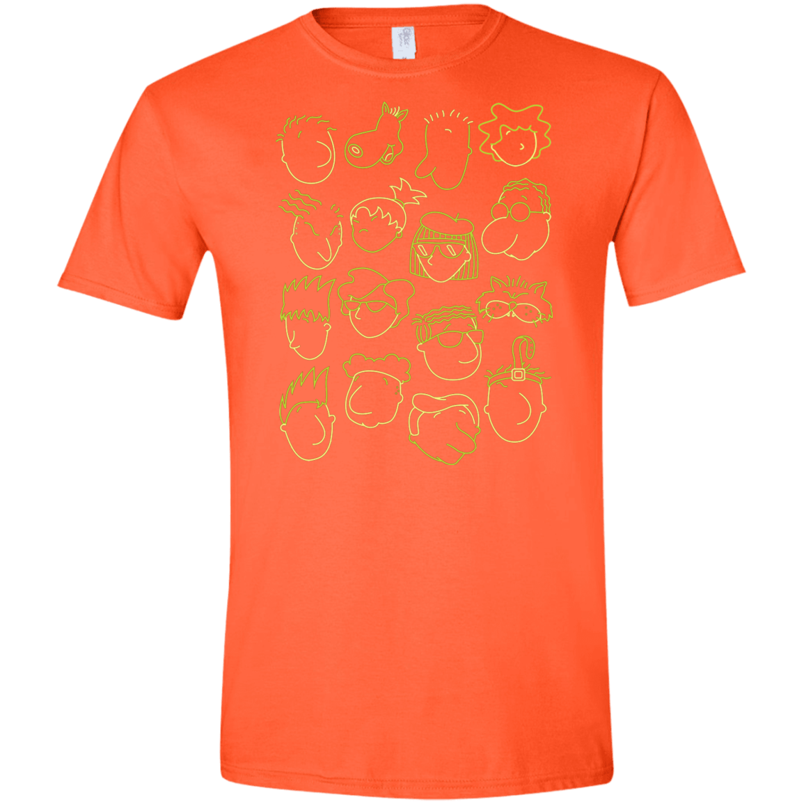 T-Shirts Orange / S DOUG Men's Semi-Fitted Softstyle