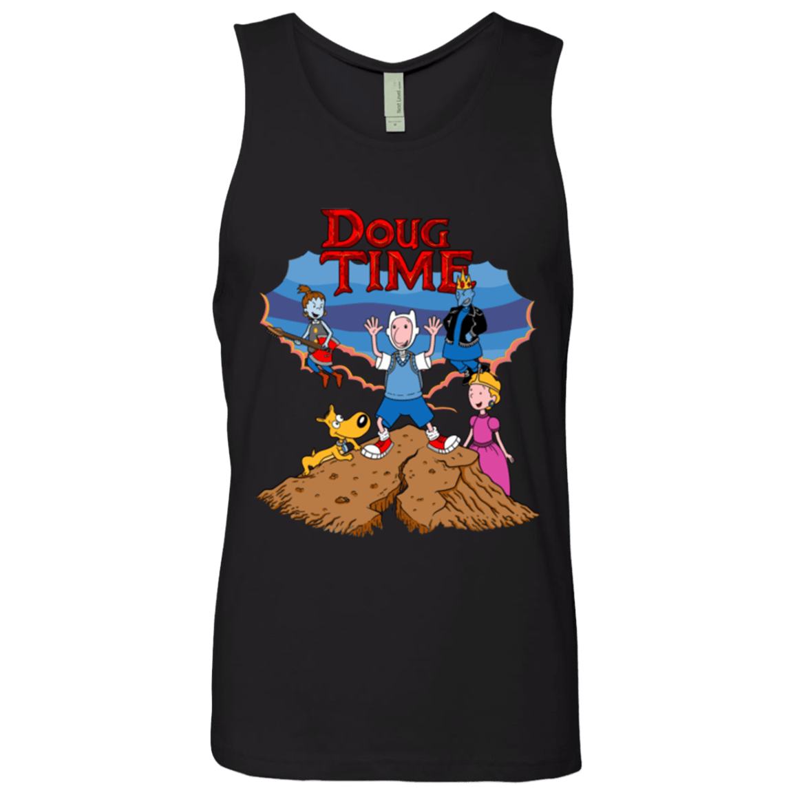 T-Shirts Black / Small Doug Time Men's Premium Tank Top