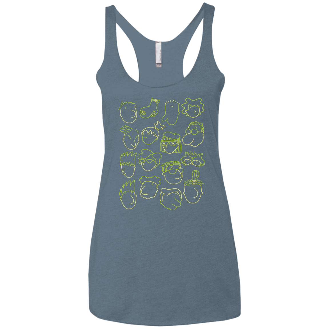 T-Shirts Indigo / X-Small DOUG Women's Triblend Racerback Tank