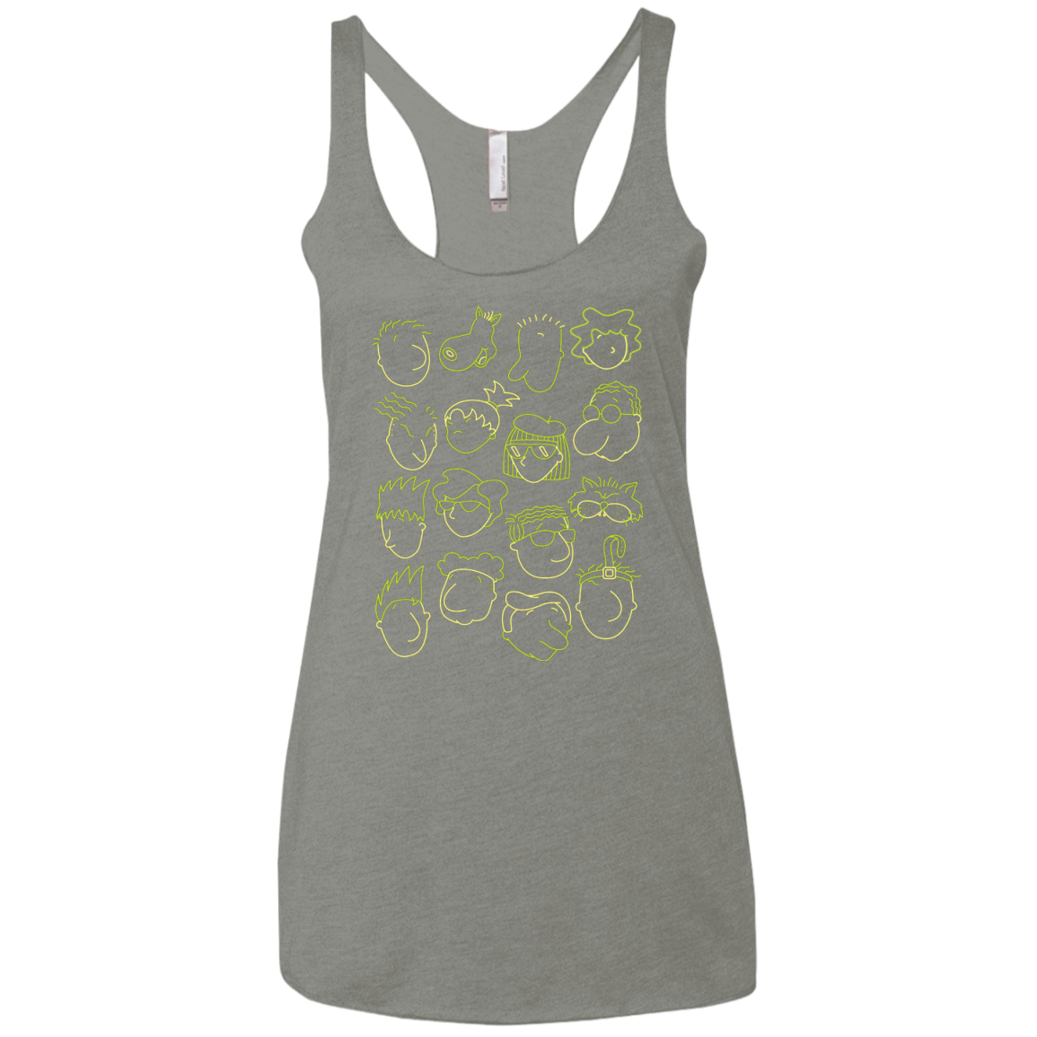 T-Shirts Venetian Grey / X-Small DOUG Women's Triblend Racerback Tank