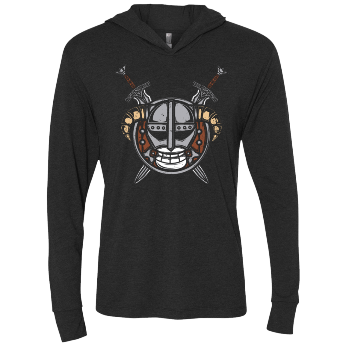 T-Shirts Vintage Black / X-Small Dovahkiin Pirate Triblend Long Sleeve Hoodie Tee