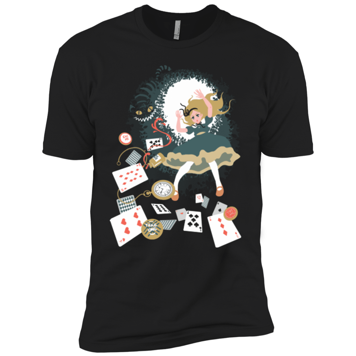T-Shirts Black / YXS Down the rabbit hole Boys Premium T-Shirt