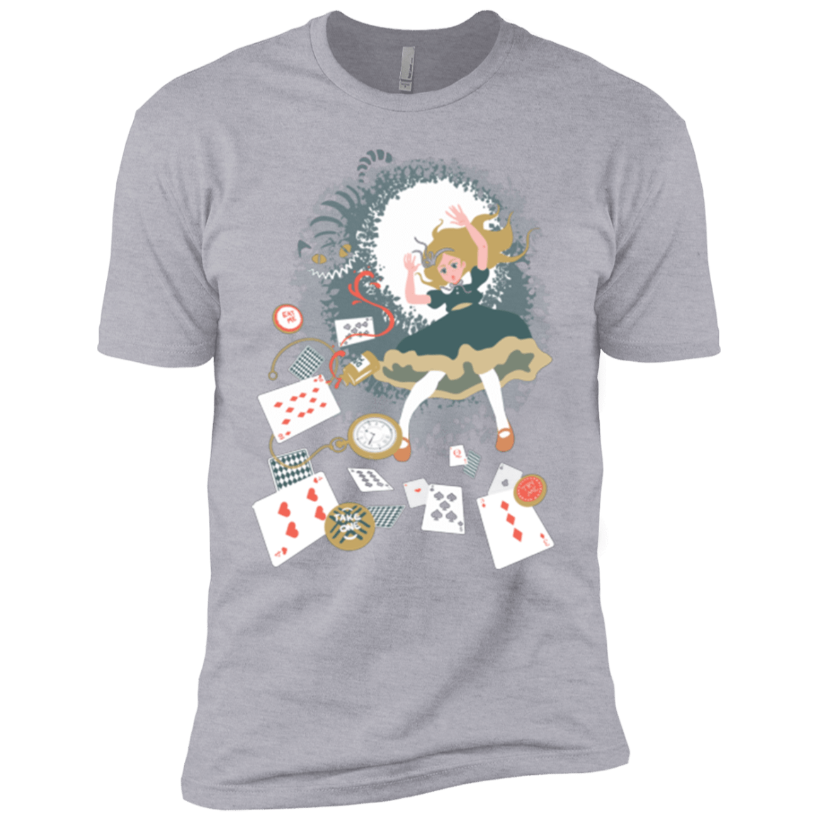 T-Shirts Heather Grey / YXS Down the rabbit hole Boys Premium T-Shirt