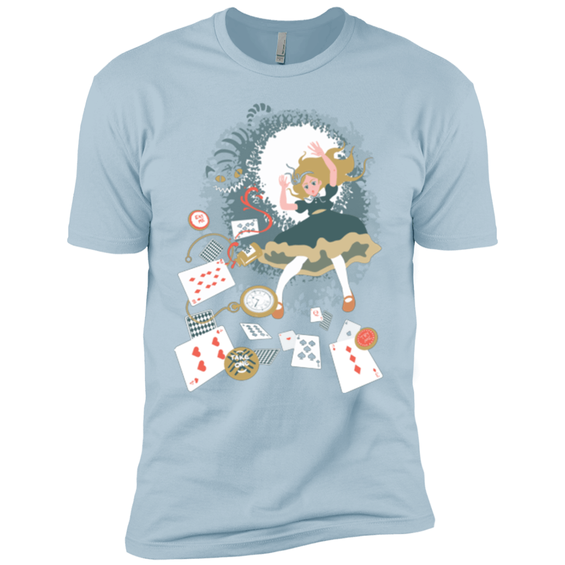 T-Shirts Light Blue / YXS Down the rabbit hole Boys Premium T-Shirt