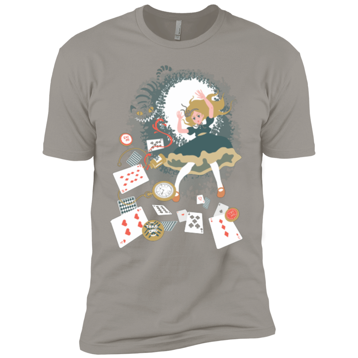 T-Shirts Light Grey / YXS Down the rabbit hole Boys Premium T-Shirt