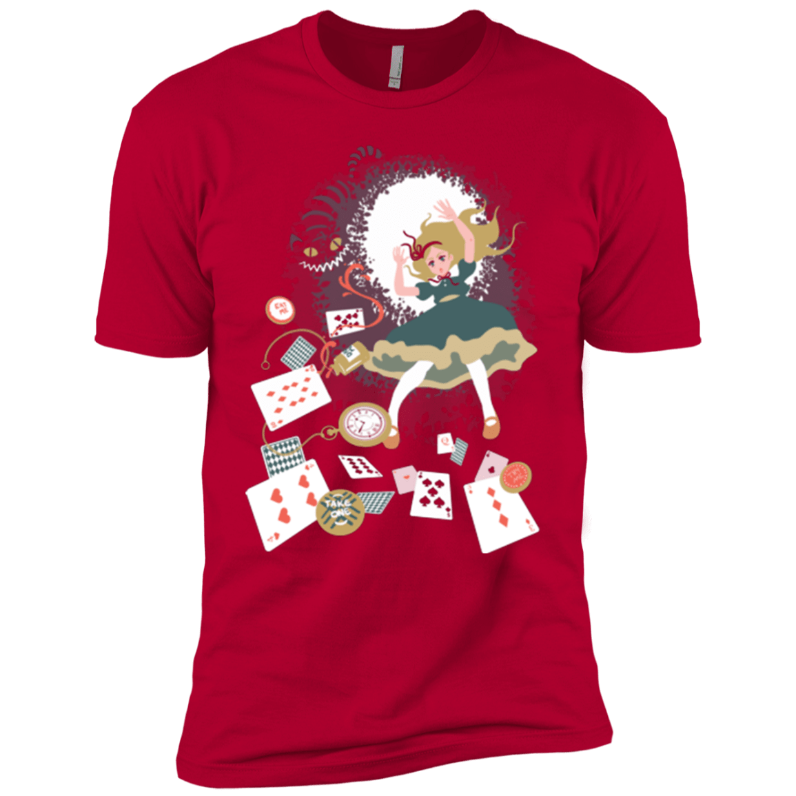 T-Shirts Red / YXS Down the rabbit hole Boys Premium T-Shirt