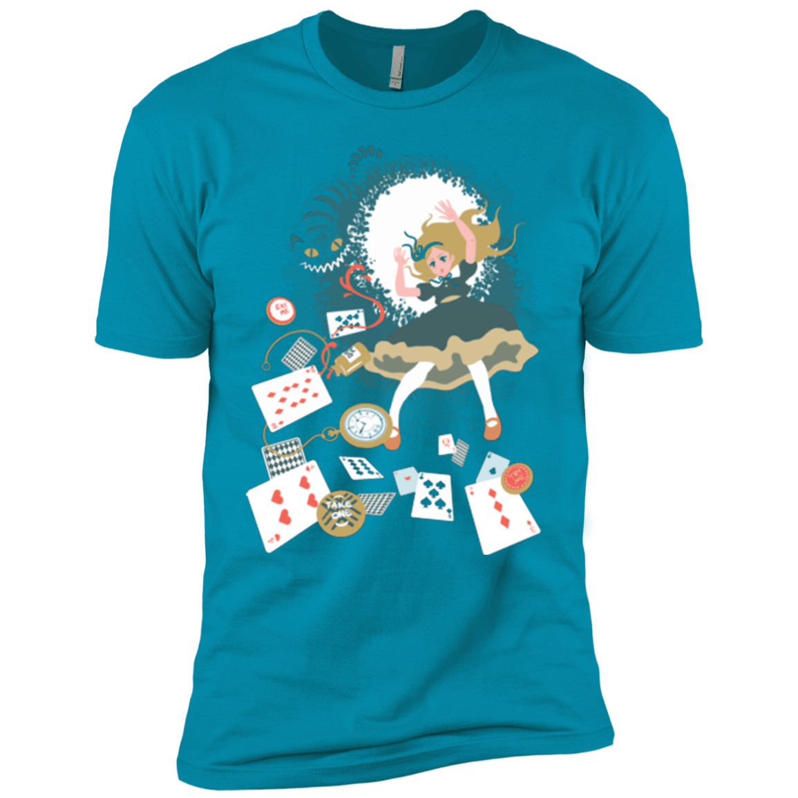 T-Shirts Turquoise / YXS Down the rabbit hole Boys Premium T-Shirt