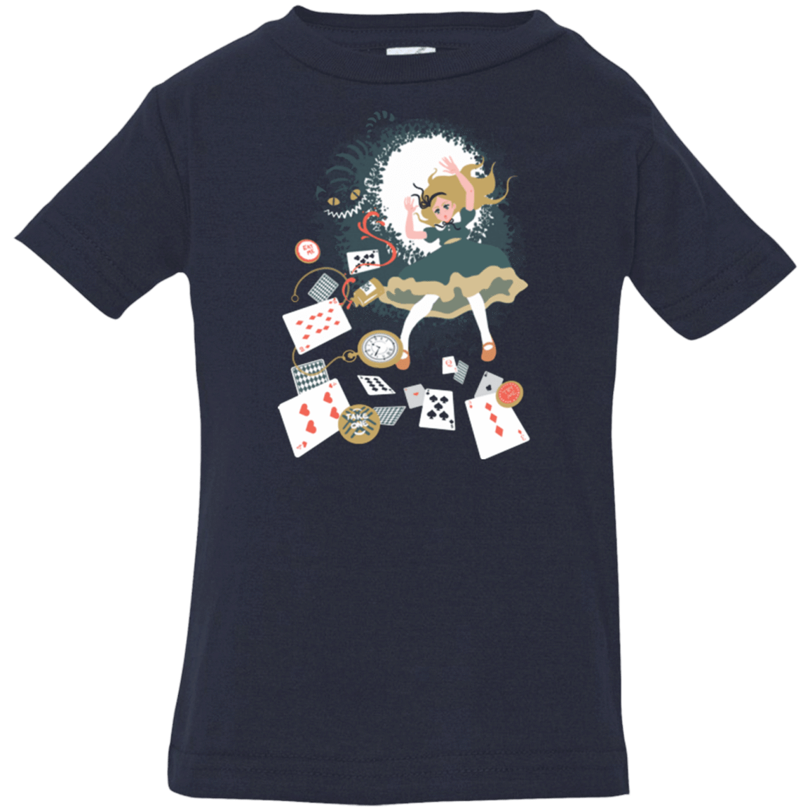 T-Shirts Navy / 6 Months Down the rabbit hole Infant Premium T-Shirt