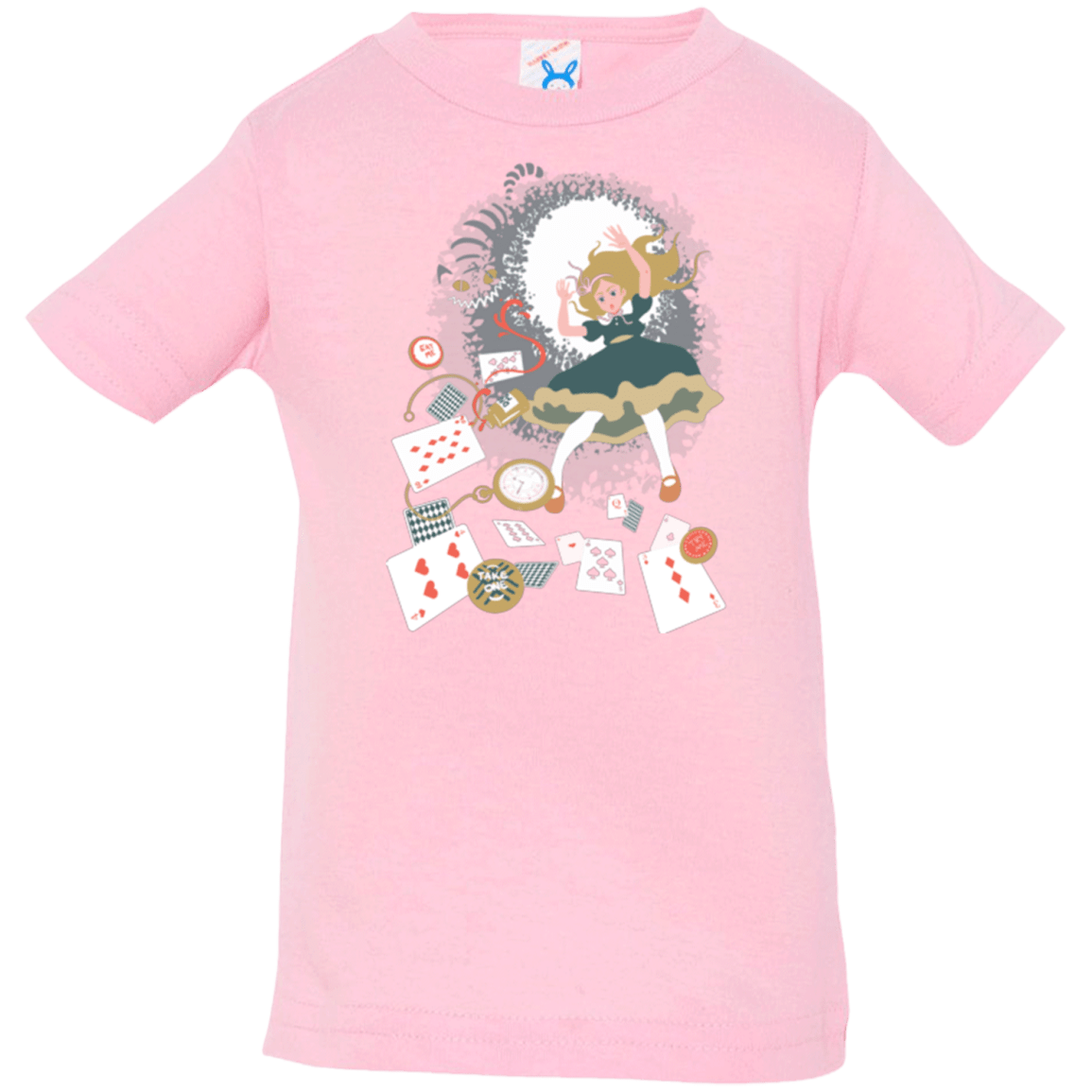 T-Shirts Pink / 6 Months Down the rabbit hole Infant Premium T-Shirt