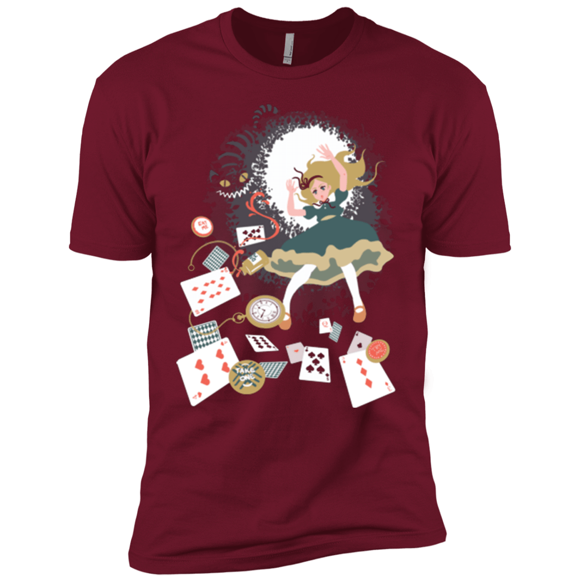 T-Shirts Cardinal / X-Small Down the rabbit hole Men's Premium T-Shirt