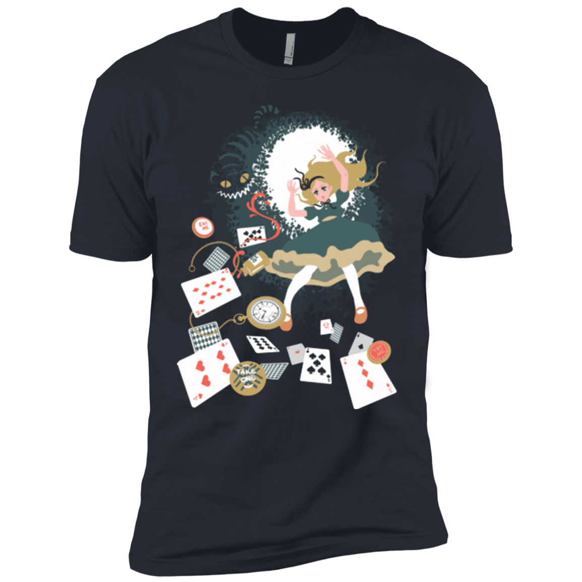 T-Shirts Indigo / X-Small Down the rabbit hole Men's Premium T-Shirt