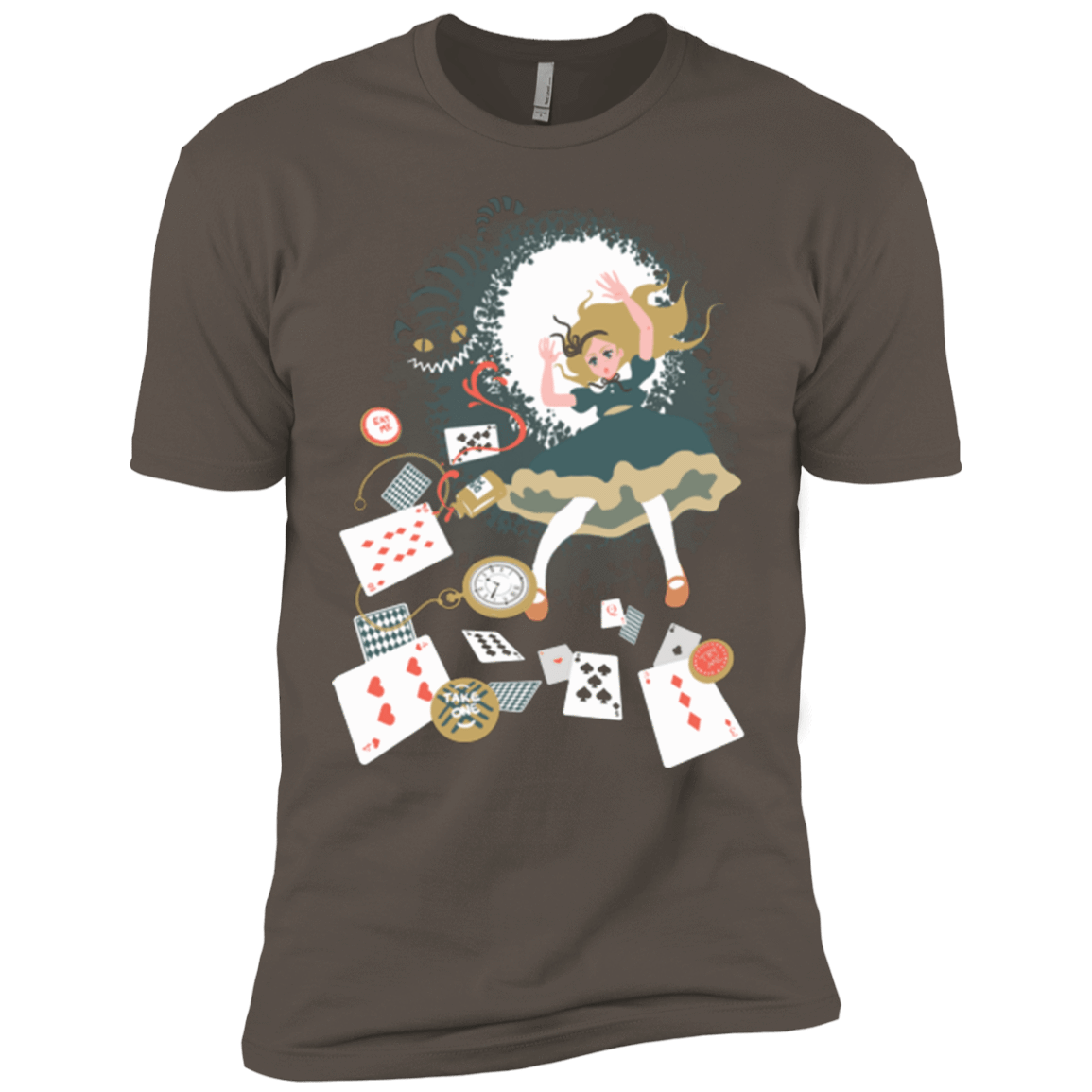 T-Shirts Warm Grey / X-Small Down the rabbit hole Men's Premium T-Shirt