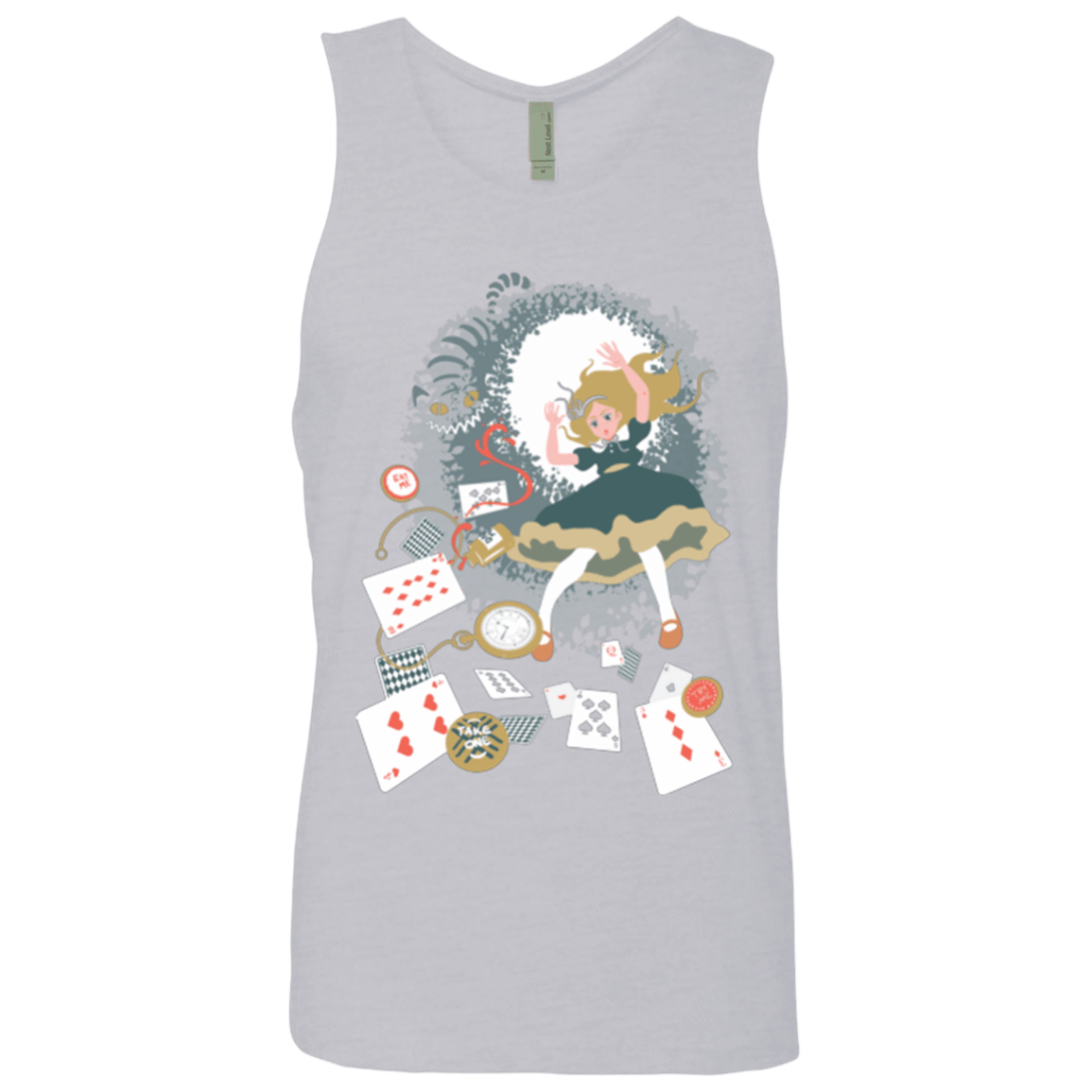 T-Shirts Heather Grey / Small Down the rabbit hole Men's Premium Tank Top