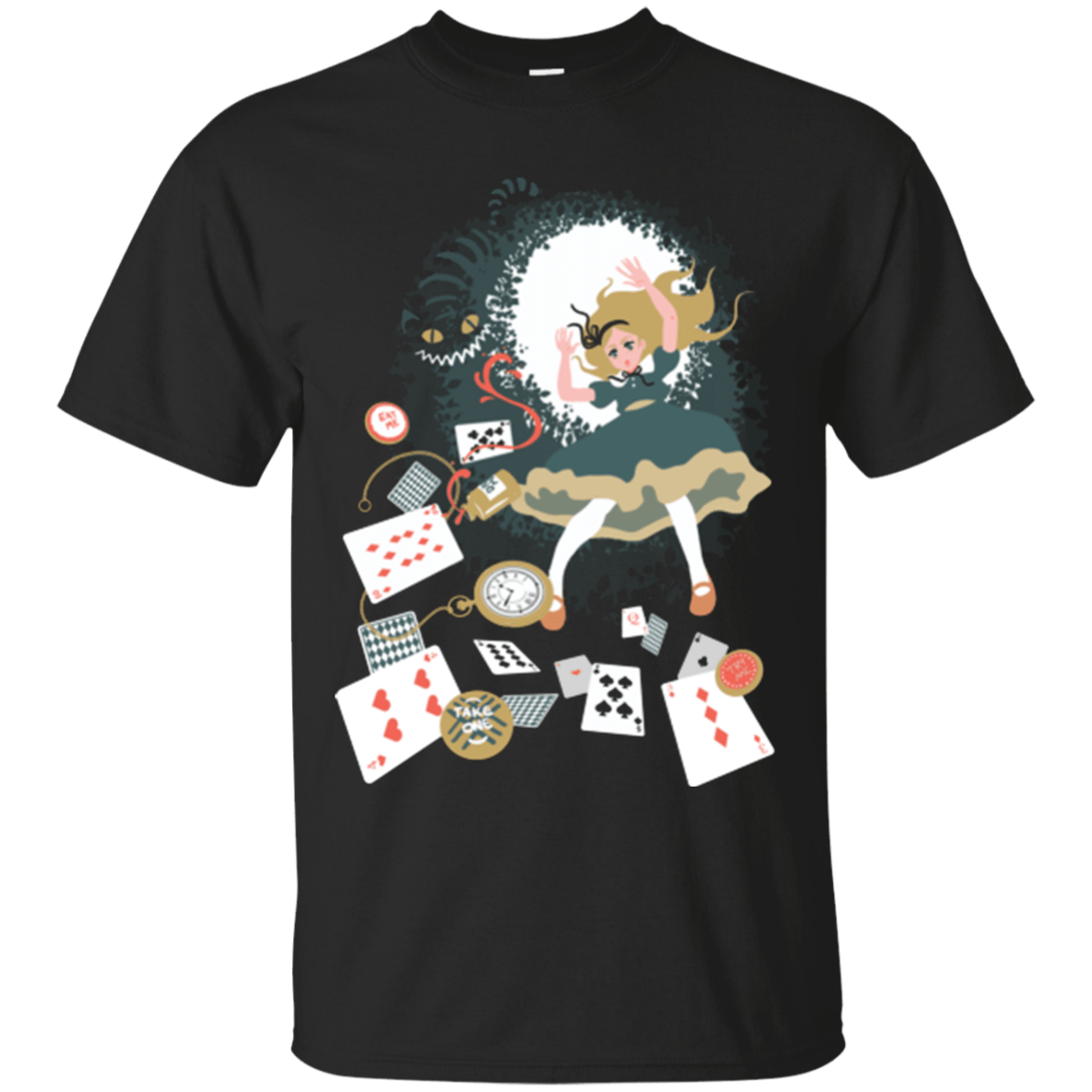 T-Shirts Black / Small Down the rabbit hole T-Shirt