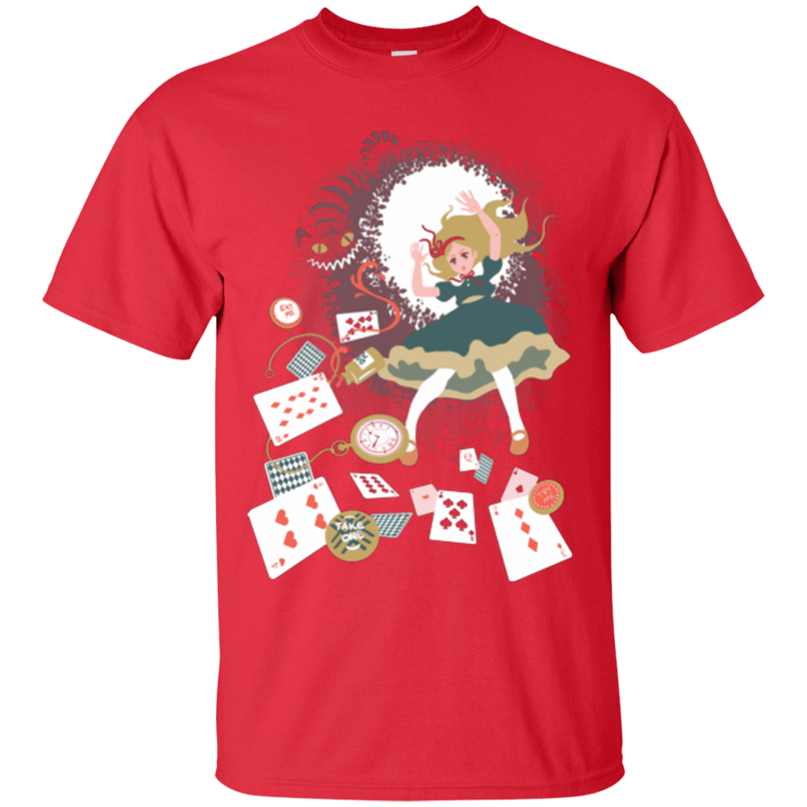 T-Shirts Red / Small Down the rabbit hole T-Shirt