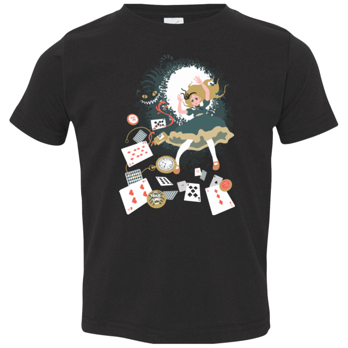 T-Shirts Black / 2T Down the rabbit hole Toddler Premium T-Shirt