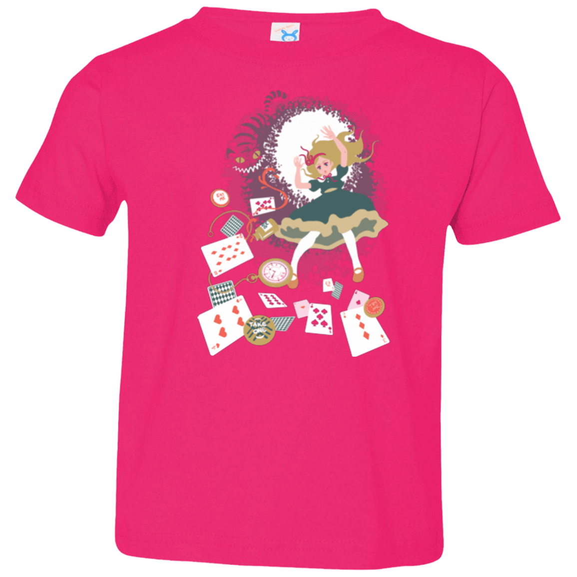 T-Shirts Hot Pink / 2T Down the rabbit hole Toddler Premium T-Shirt