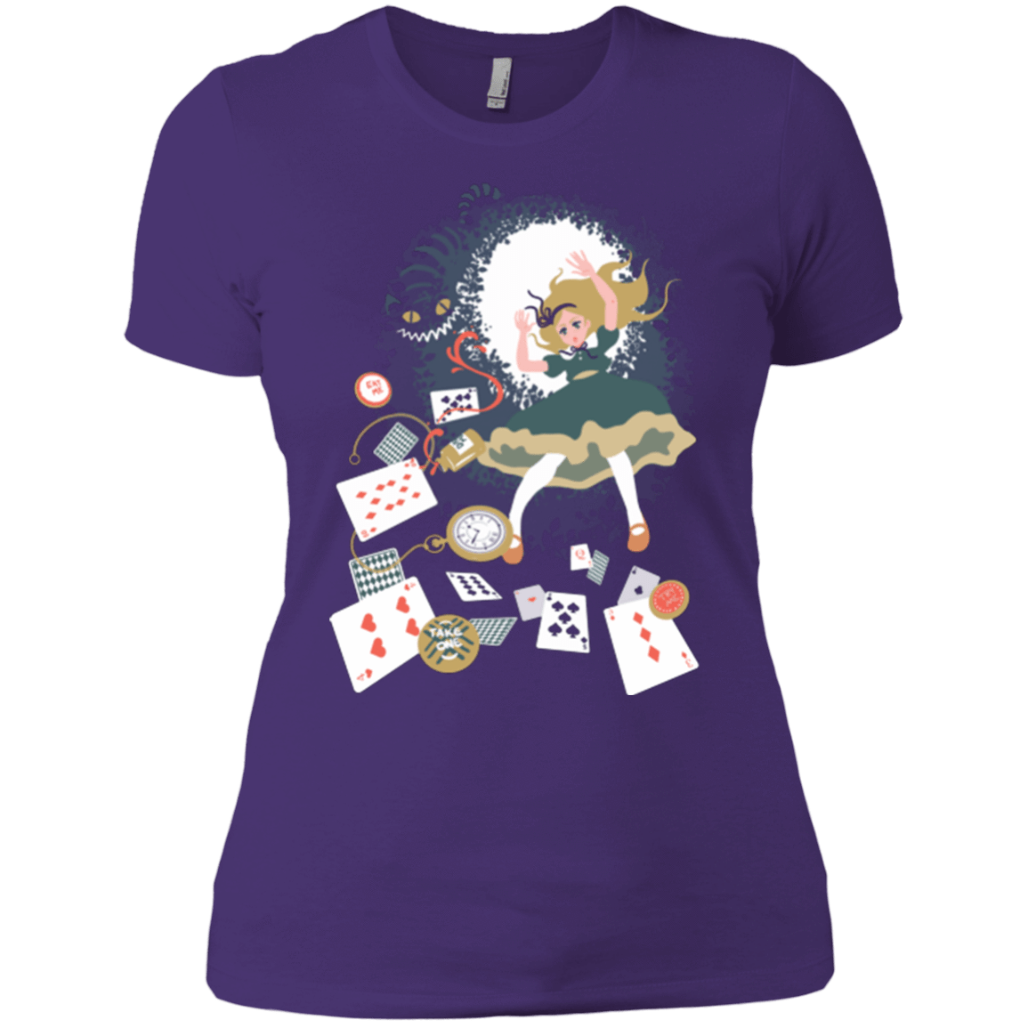 T-Shirts Purple / X-Small Down the rabbit hole Women's Premium T-Shirt