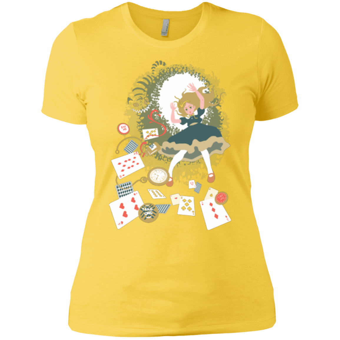 T-Shirts Vibrant Yellow / X-Small Down the rabbit hole Women's Premium T-Shirt