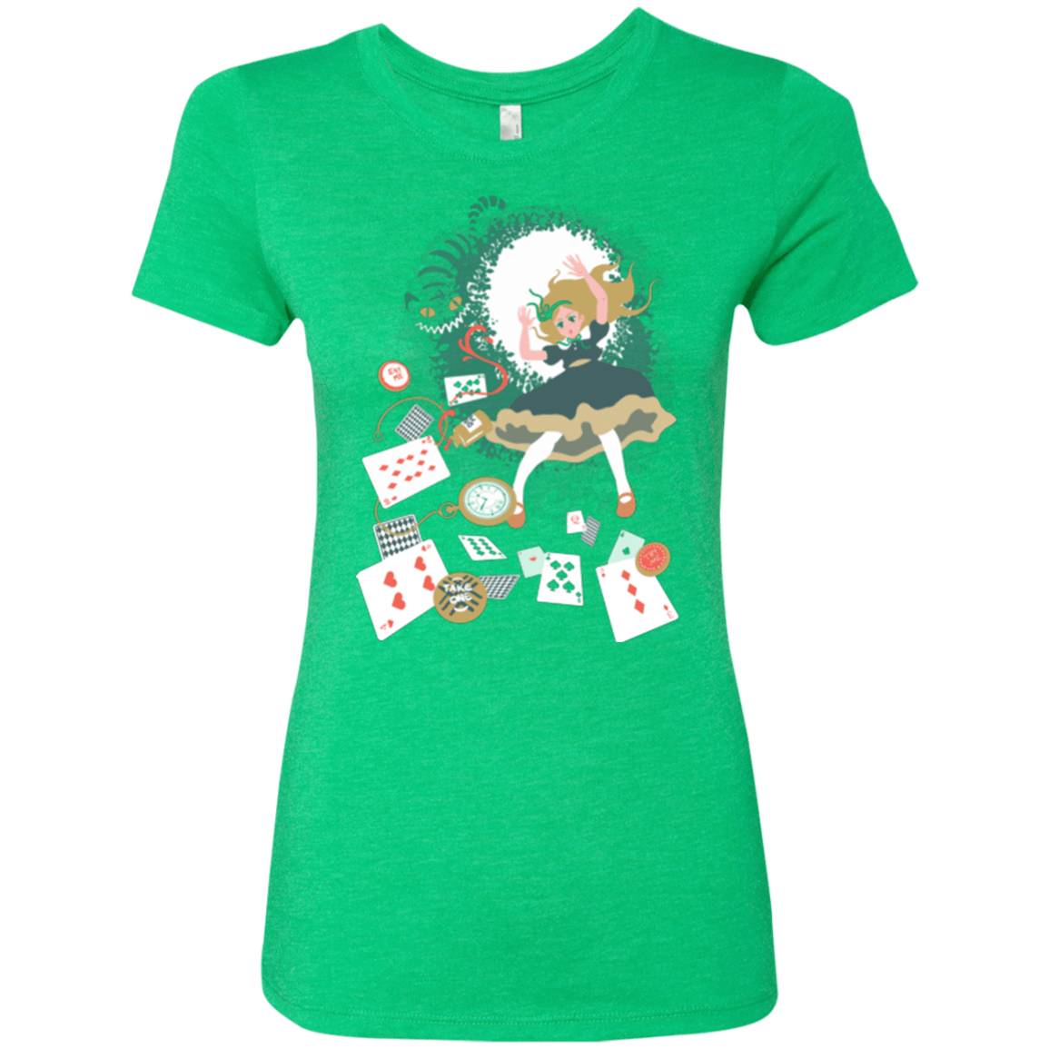 T-Shirts Envy / Small Down the rabbit hole Women's Triblend T-Shirt