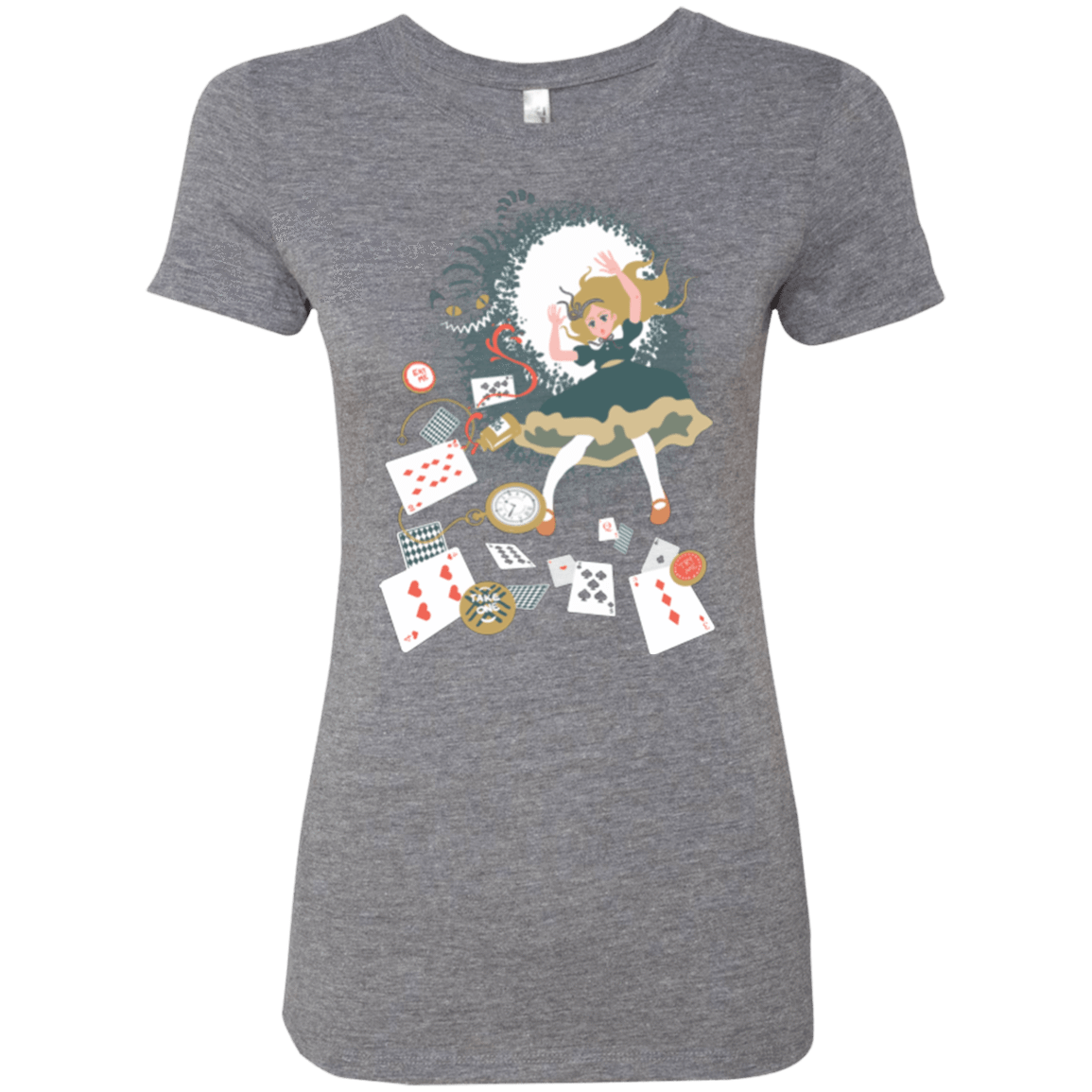 T-Shirts Premium Heather / Small Down the rabbit hole Women's Triblend T-Shirt