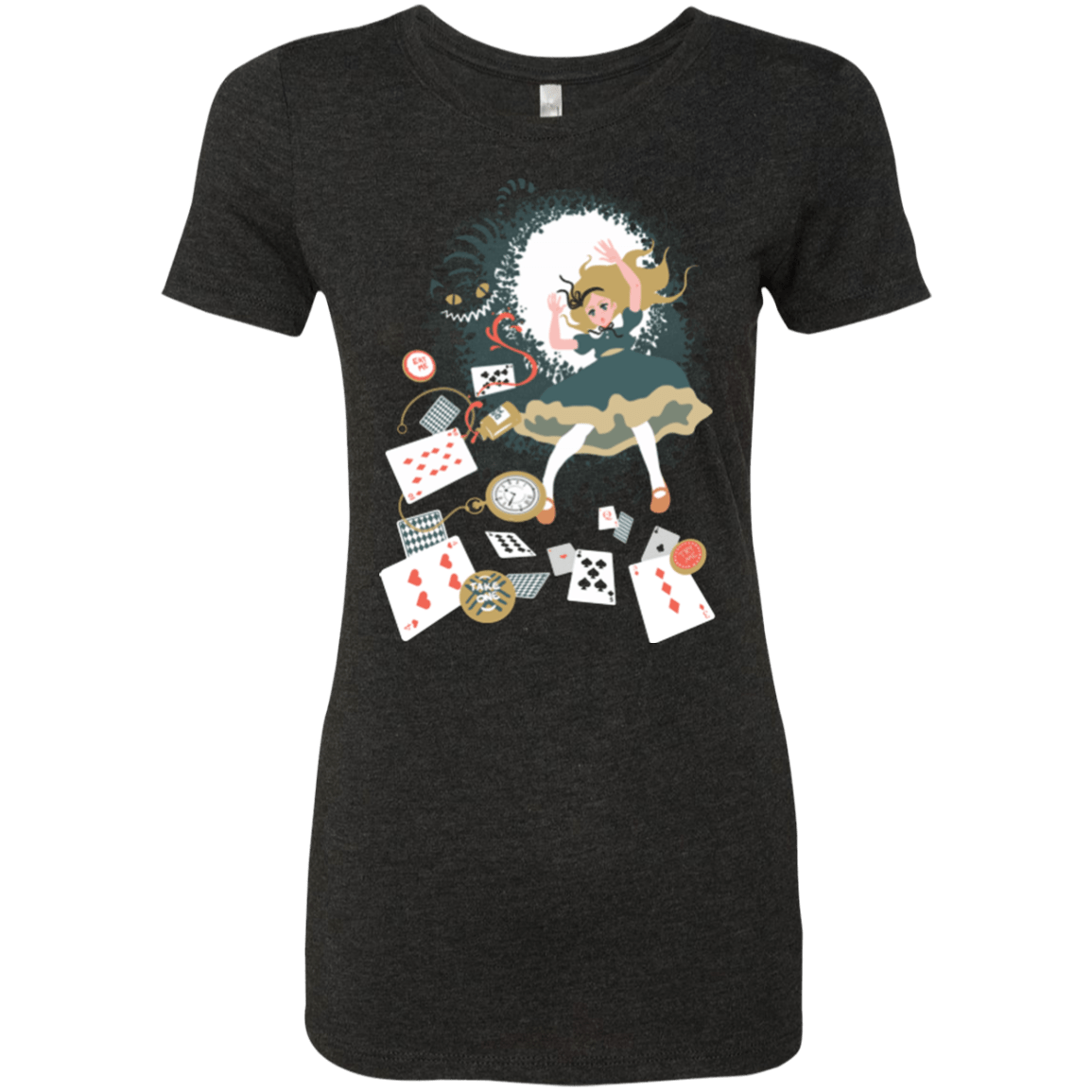 T-Shirts Vintage Black / Small Down the rabbit hole Women's Triblend T-Shirt