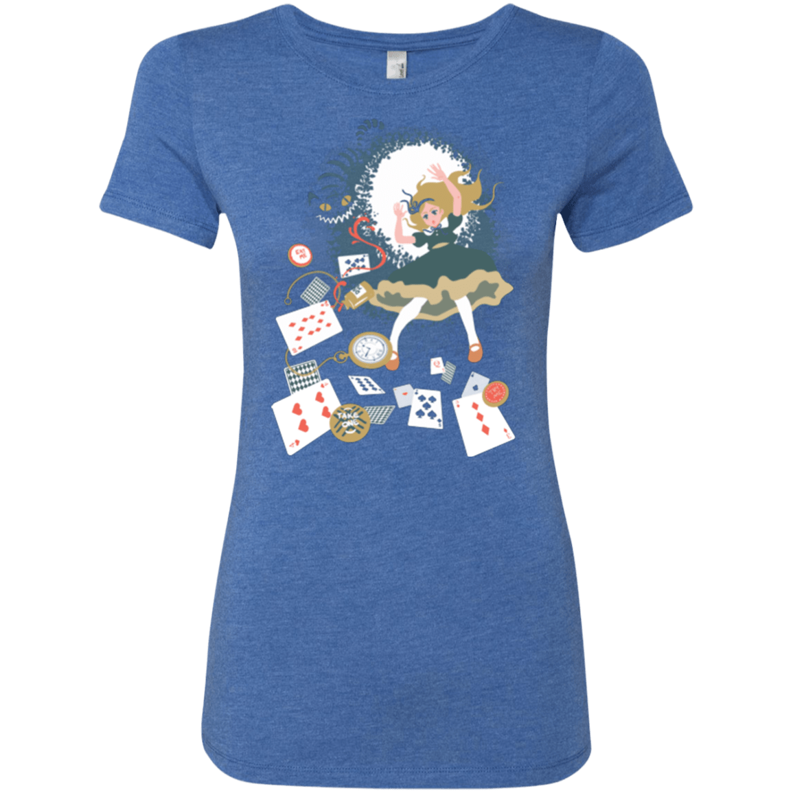 T-Shirts Vintage Royal / Small Down the rabbit hole Women's Triblend T-Shirt