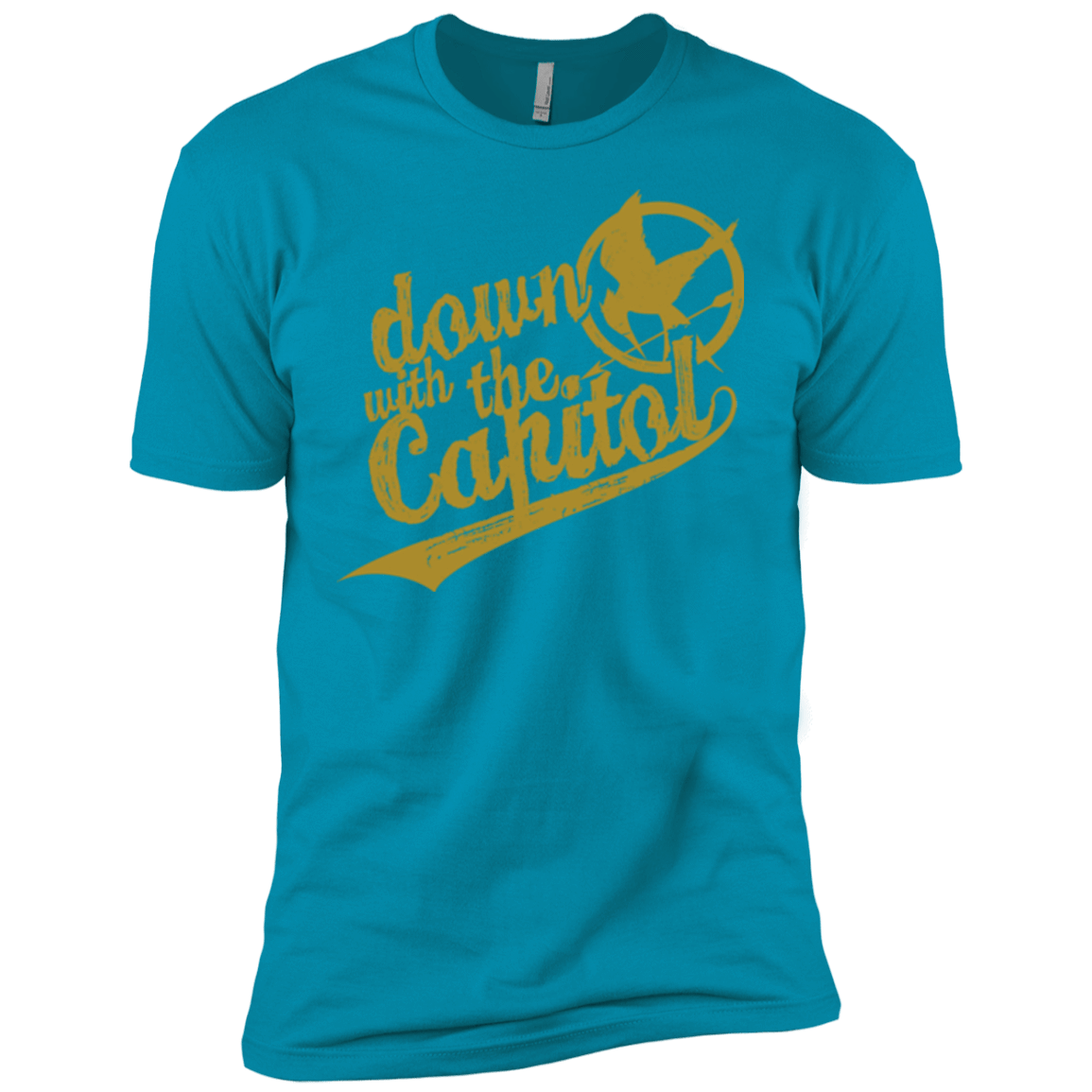 T-Shirts Turquoise / YXS Down with the Capitol Boys Premium T-Shirt