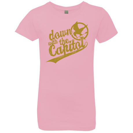 T-Shirts Light Pink / YXS Down with the Capitol Girls Premium T-Shirt