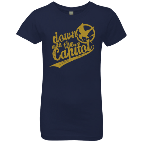 T-Shirts Midnight Navy / YXS Down with the Capitol Girls Premium T-Shirt