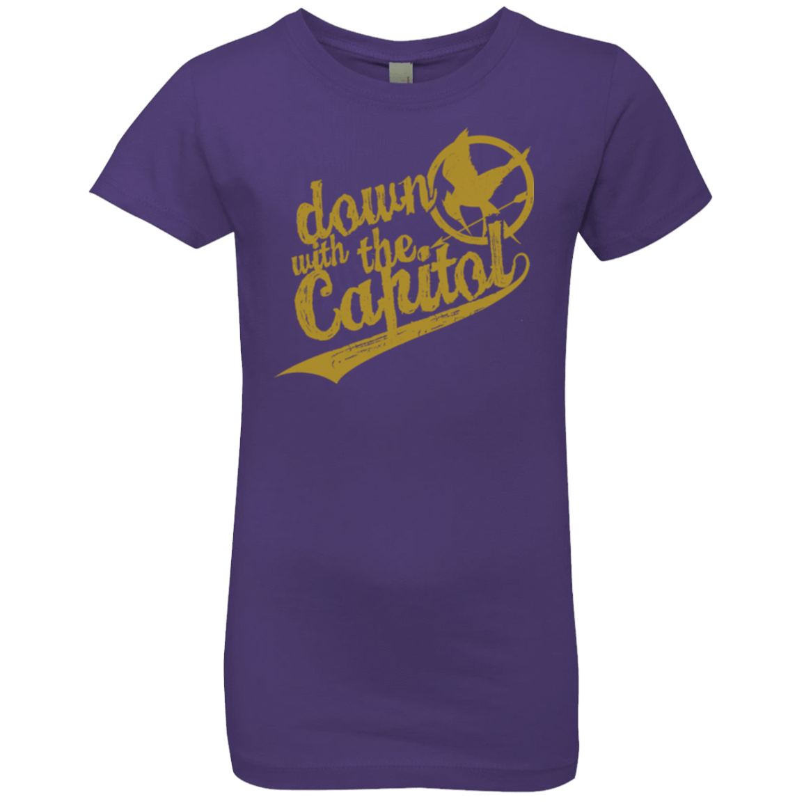 T-Shirts Purple Rush / YXS Down with the Capitol Girls Premium T-Shirt