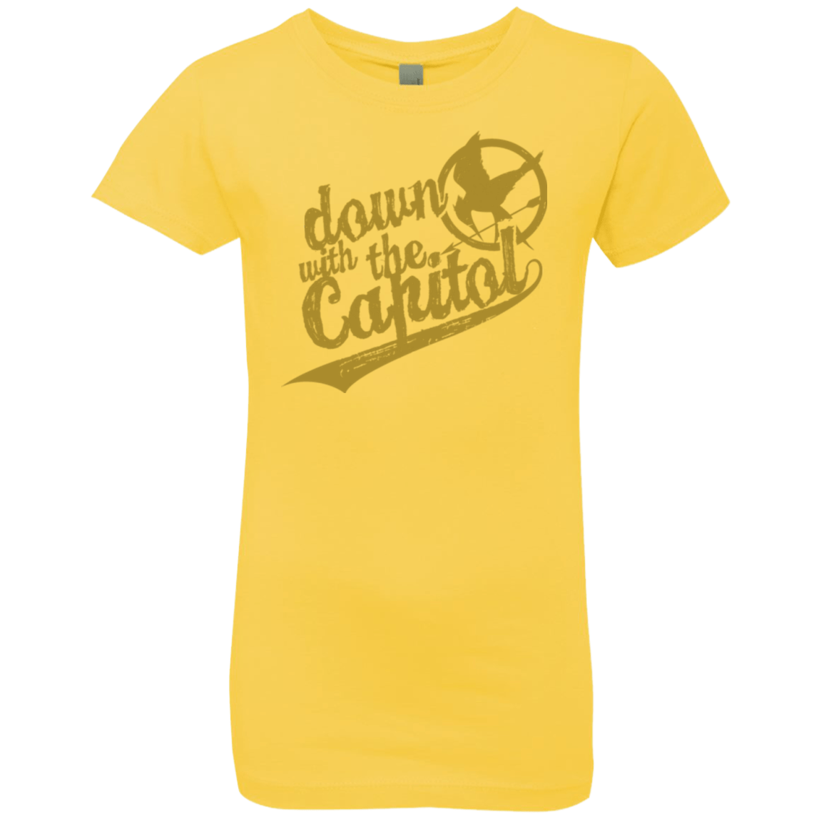 T-Shirts Vibrant Yellow / YXS Down with the Capitol Girls Premium T-Shirt
