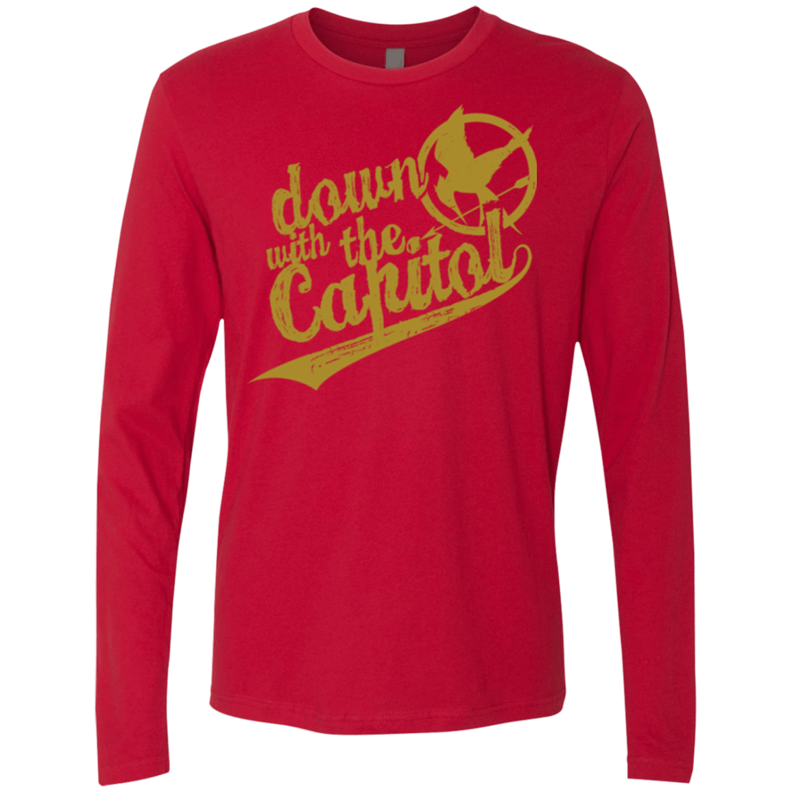 T-Shirts Red / Small Down with the Capitol Men's Premium Long Sleeve