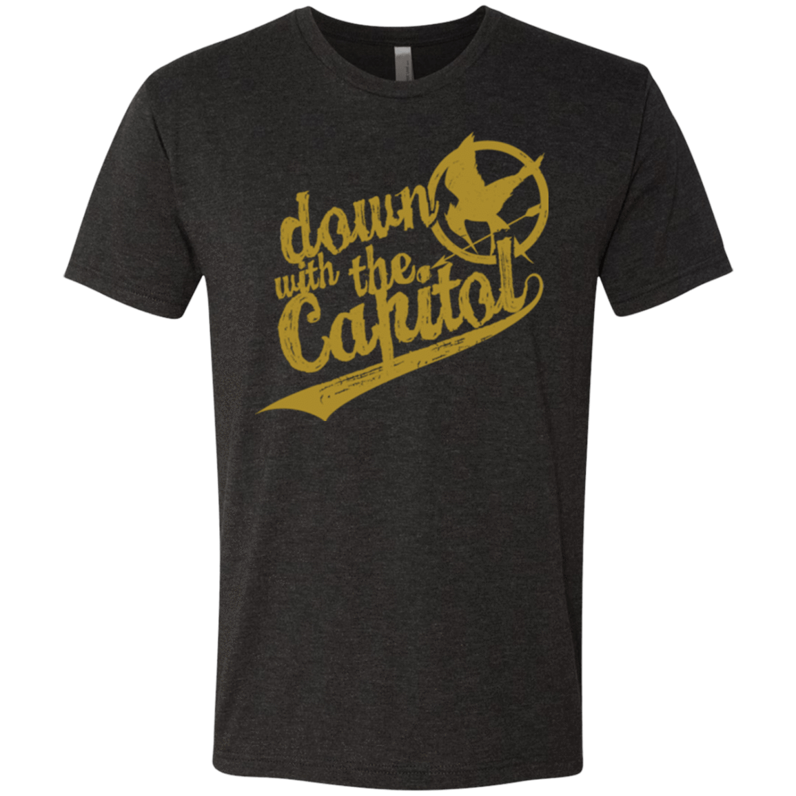 T-Shirts Vintage Black / Small Down with the Capitol Men's Triblend T-Shirt