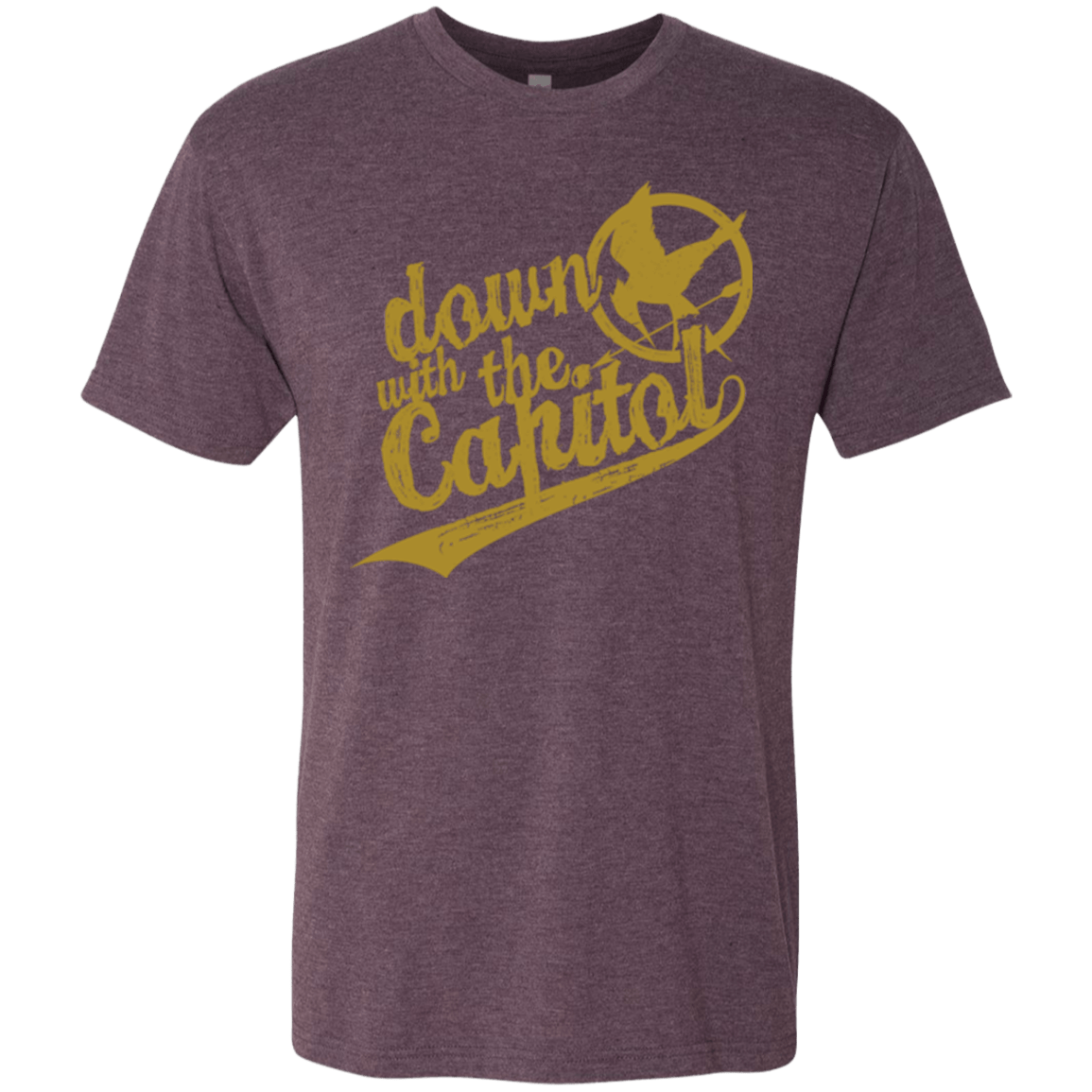 T-Shirts Vintage Purple / Small Down with the Capitol Men's Triblend T-Shirt