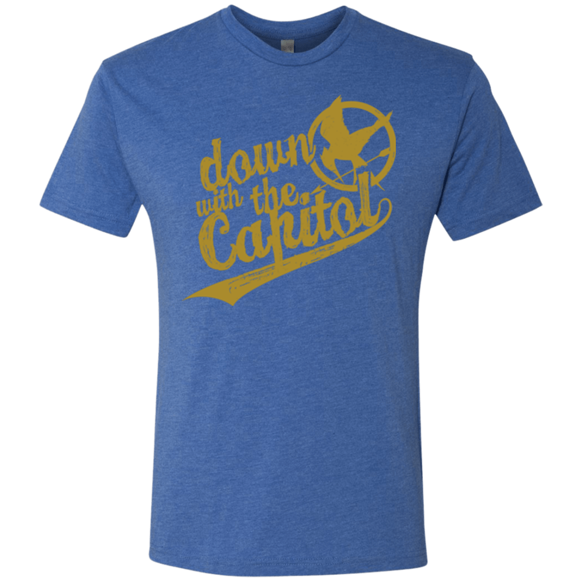 T-Shirts Vintage Royal / Small Down with the Capitol Men's Triblend T-Shirt