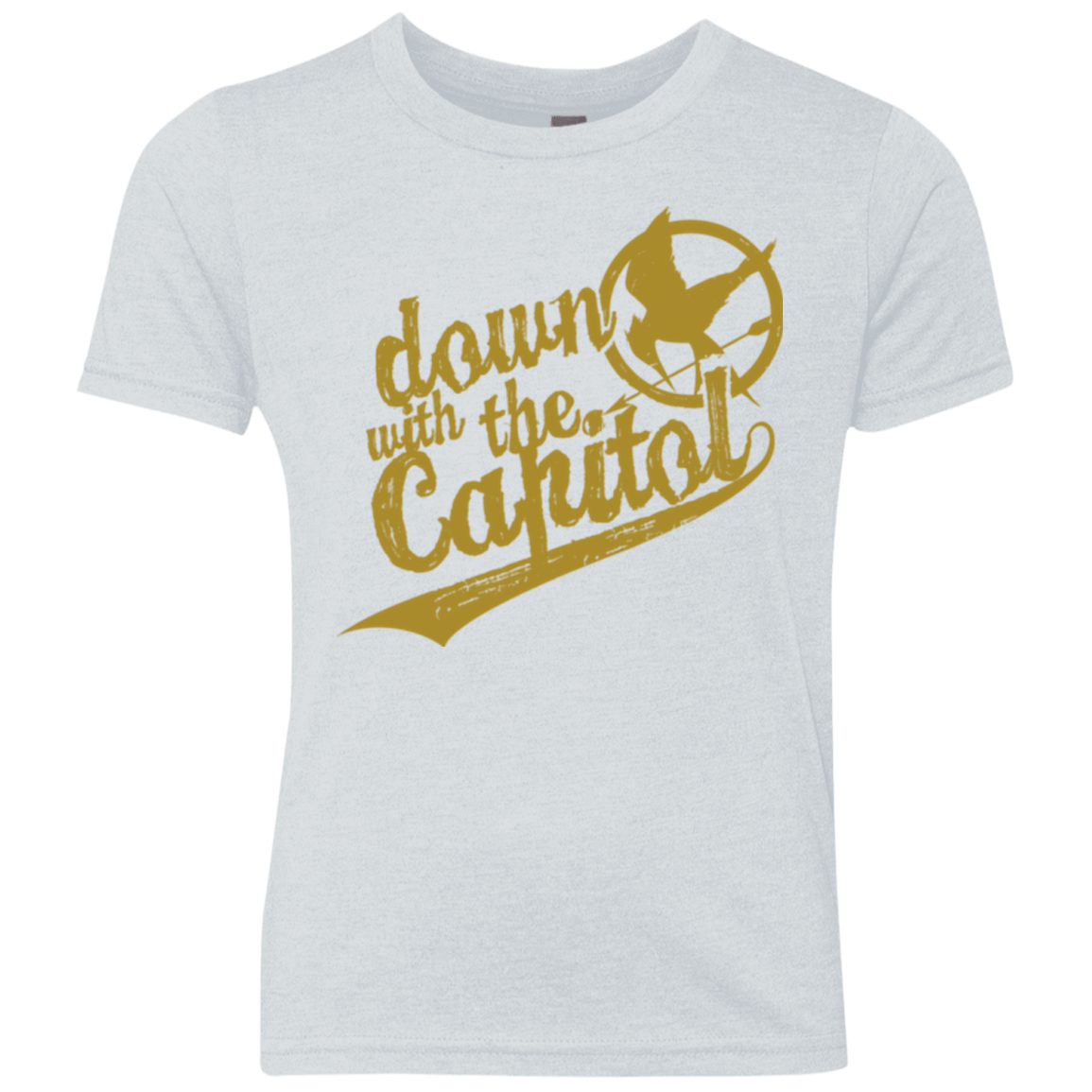 T-Shirts Heather White / YXS Down with the Capitol Youth Triblend T-Shirt