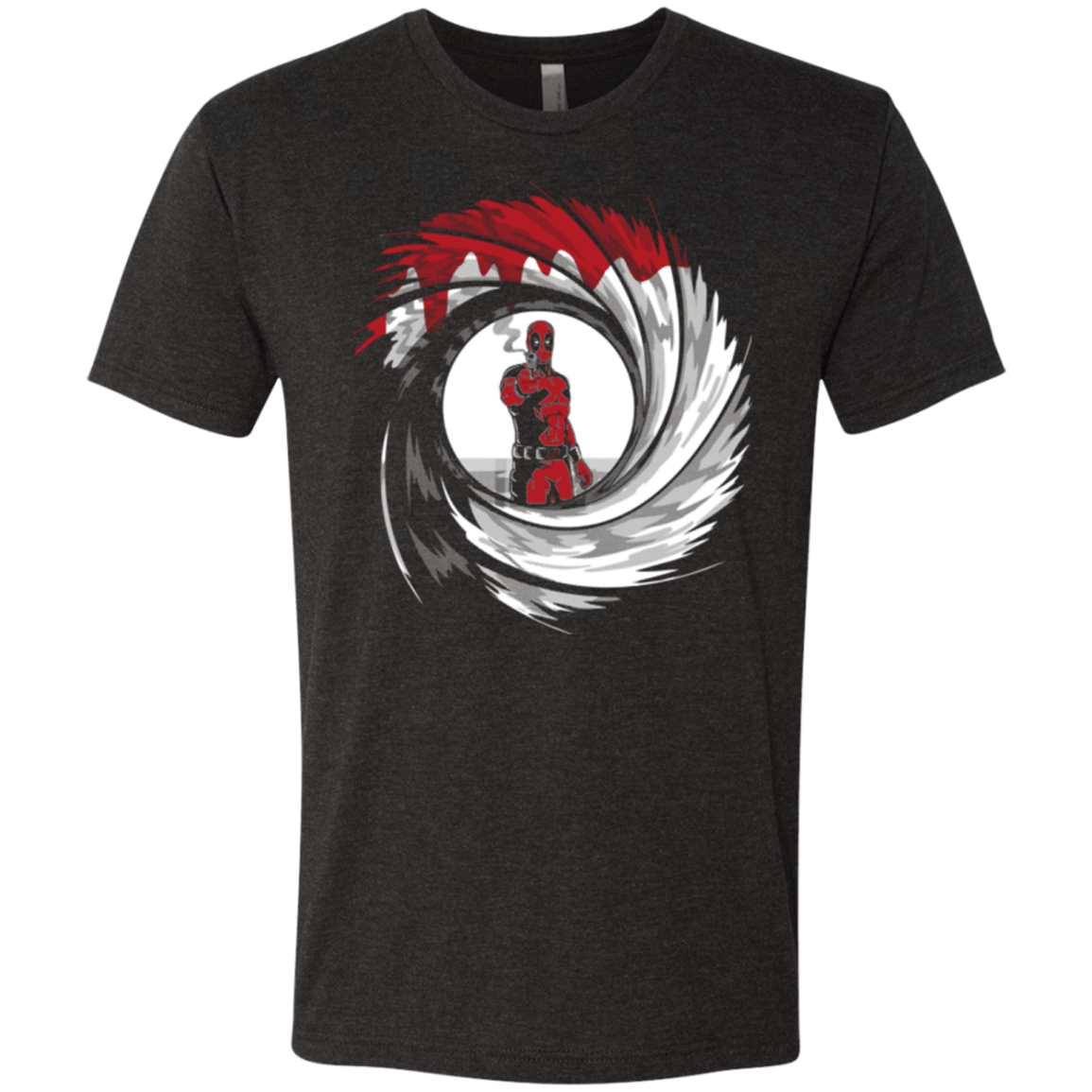 T-Shirts Vintage Black / Small Dpool Shot Men's Triblend T-Shirt